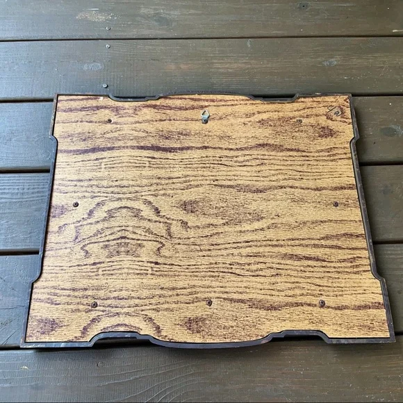 Vintage 1981 Homco Hunting Pheasant Print Faux Wood Frame Rustic Farmhouse - Picture 5 of 6